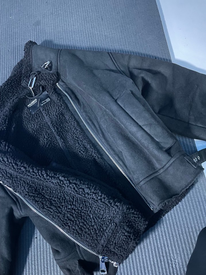 Fermuarlı Siyah Kadın Mont - Görsel 3