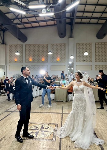 Askılı Uzun Kuyruklu balık Gelinlik demonte kuyruklu - Görsel 3