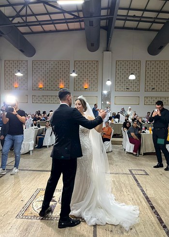 Askılı Uzun Kuyruklu balık Gelinlik demonte kuyruklu - Görsel 7