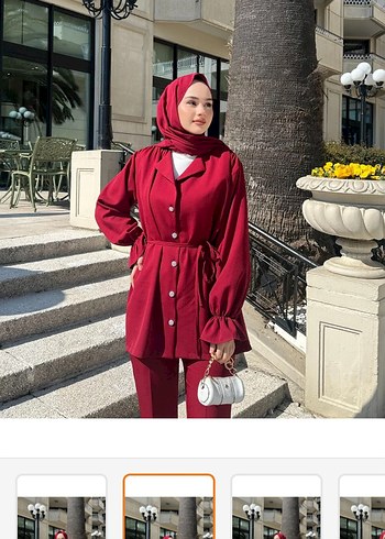 Diğer Bordo tesettür takım