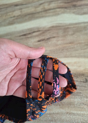 40 Beden Çok Renkli Yılan Desenli Bikini Altı