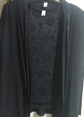 xl Beden siyah Renk Uzun Kollu Siyah Drapeli Kadın Bluz