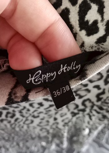 s Beden Leopar Desenli Drapeli Mini Etek