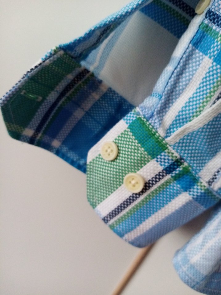 Düğmeli Uzun Kollu Çok Renkli erkek Gömlek - Görsel 4