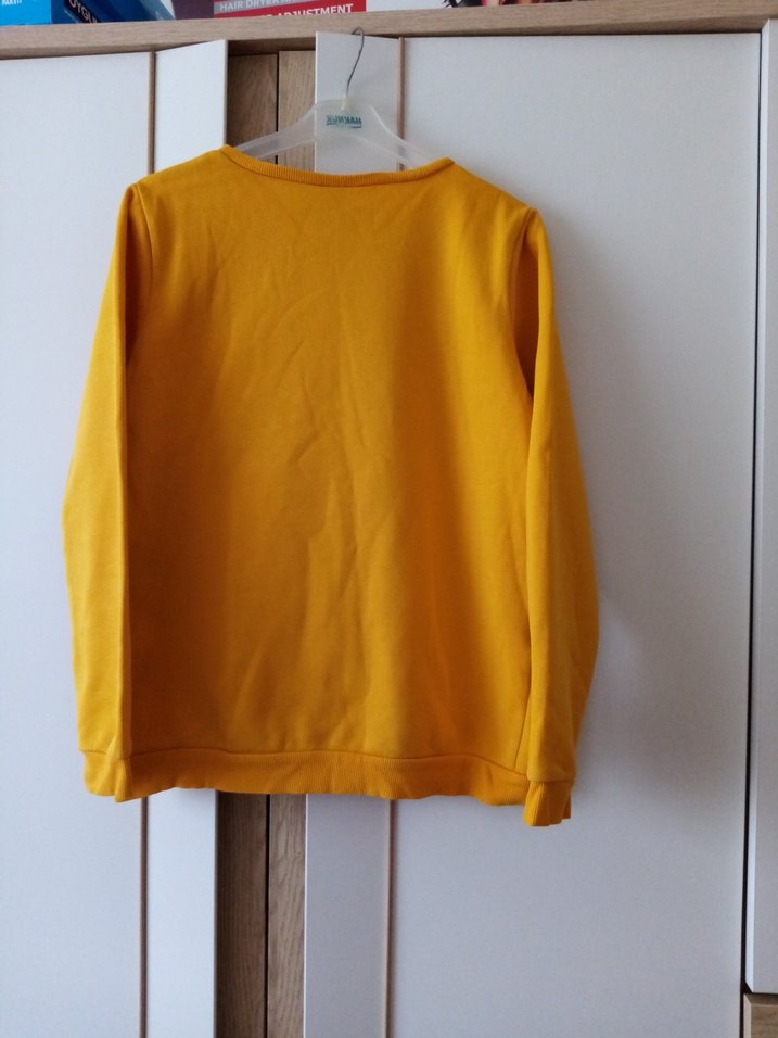 Kız Çocuk Sarı Baskılı Sweatshirt - Görsel 2