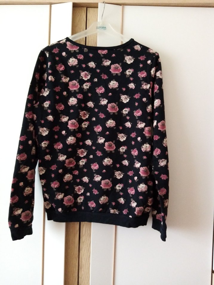 Kız çocuk Çiçekli Uzun Kollu Sweatshirt - Görsel 2