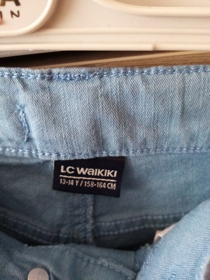 Erkek Çocuk Mavi Bol Kesim Kot Pantolon - Görsel 3