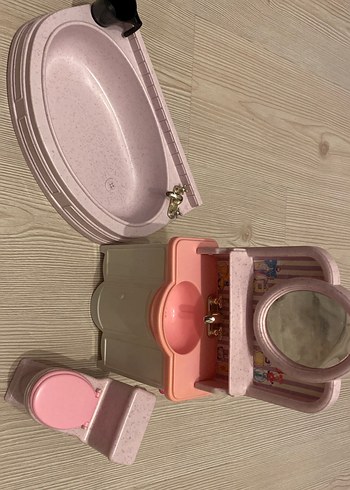 Pastel Pembe Makyaj Düzenleyici Seti Barbie set