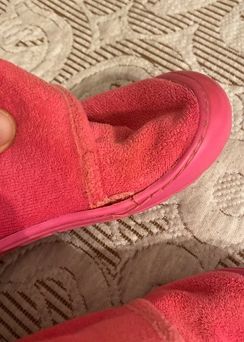 Kız Çocuk Pembe Cırtlı Sıcak Terlik - Görsel 6
