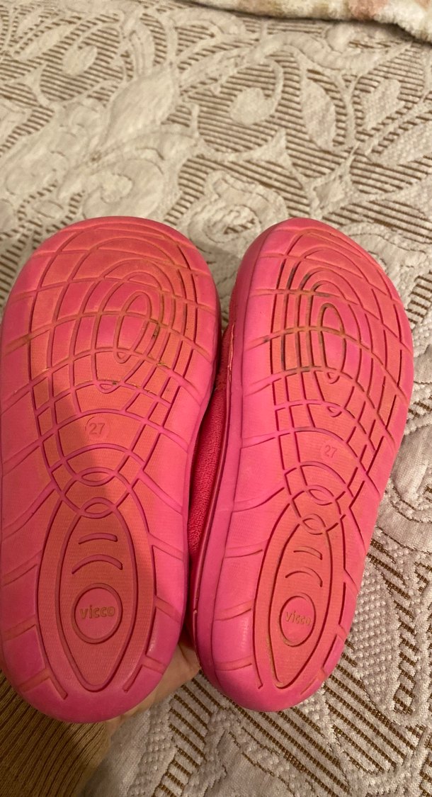 Kız Çocuk Pembe Cırtlı Sıcak Terlik - Görsel 4