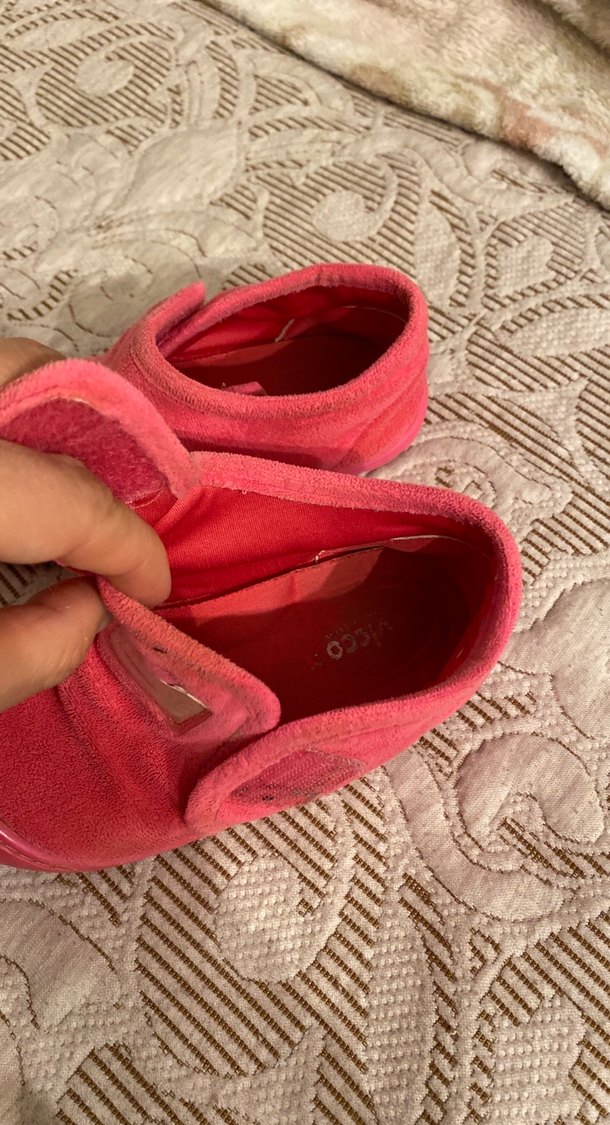 Kız Çocuk Pembe Cırtlı Sıcak Terlik - Görsel 2