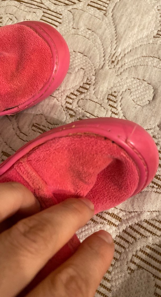 Kız Çocuk Pembe Cırtlı Sıcak Terlik - Görsel 5