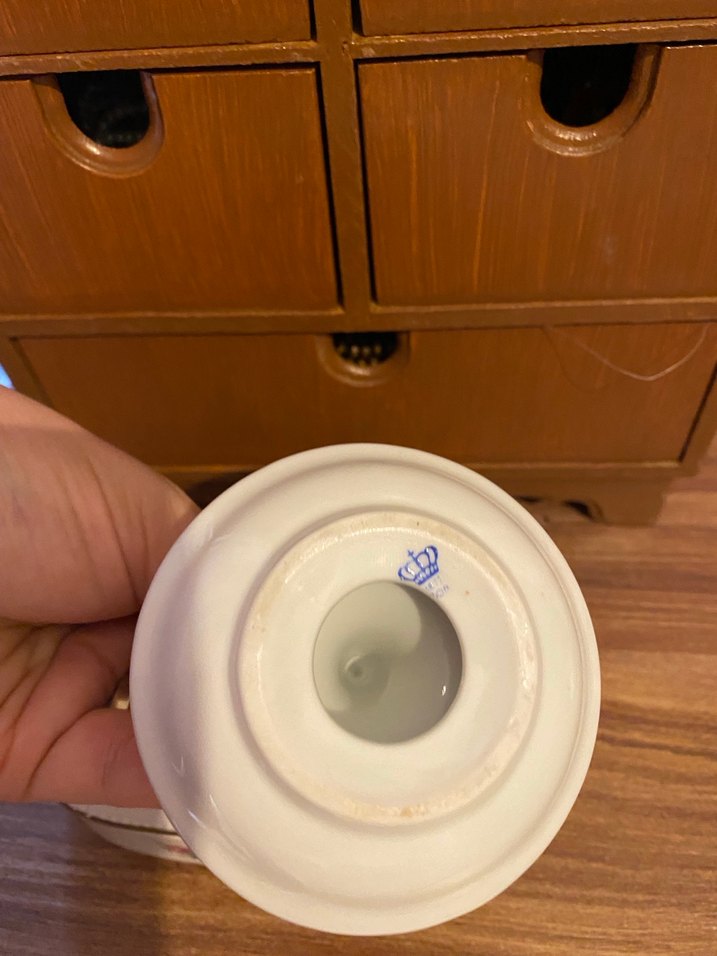 Çiçek Desenli Vintage Kalp Kutusu ve Tabak yüzüklü - Görsel 5