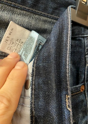 Düğmeli Lacivert Erkek Denim Pantolon - Görsel 6