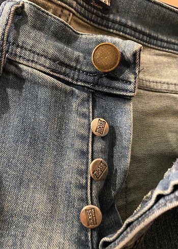 Mavi Parlak Denim erkek Jean - Görsel 5