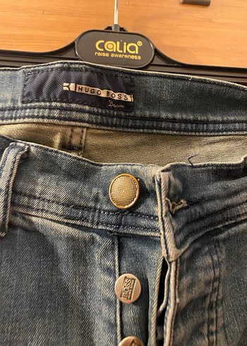 Mavi Parlak Denim erkek Jean - Görsel 3