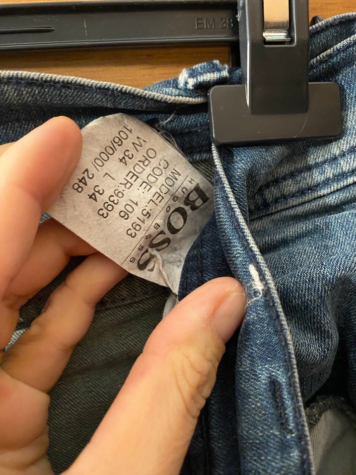 Mavi Parlak Denim erkek Jean - Görsel 4