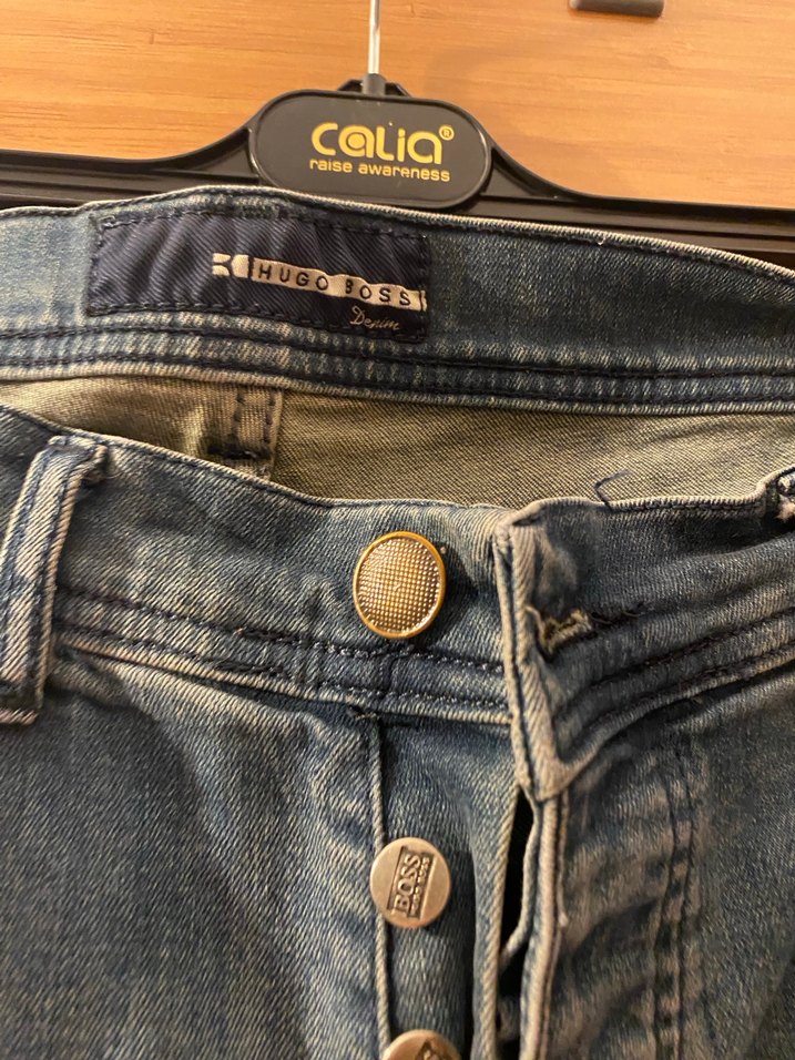 Mavi Parlak Denim erkek Jean - Görsel 3