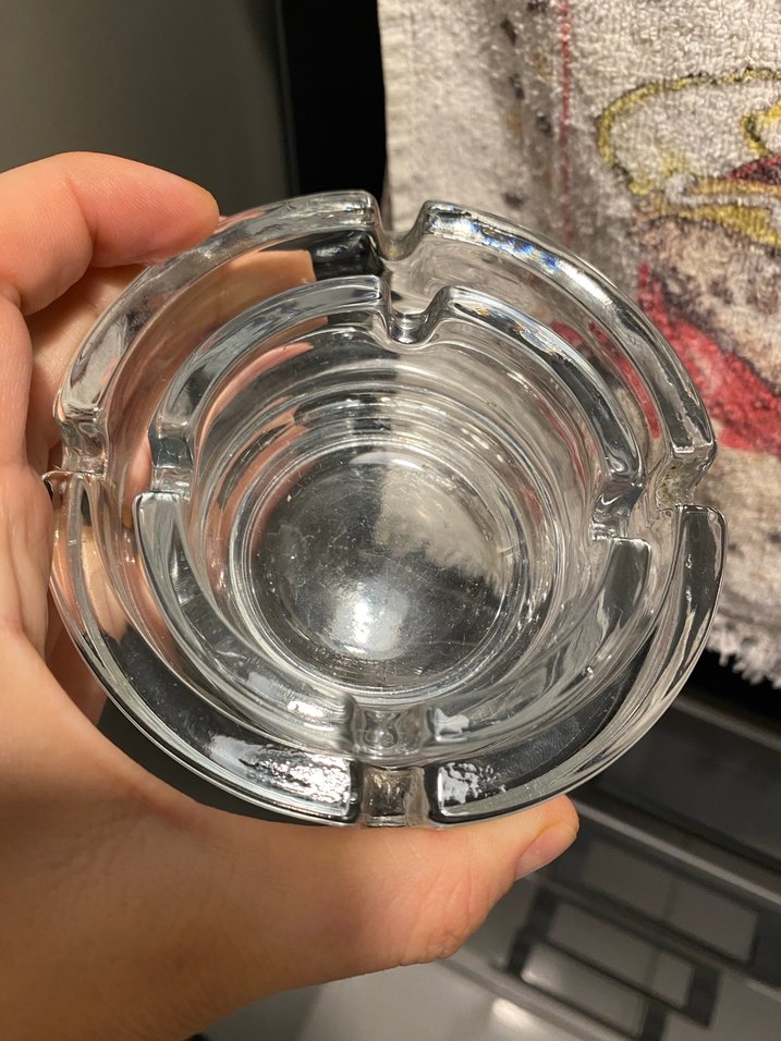 Şeffaf Cam Küllük - Görsel 3