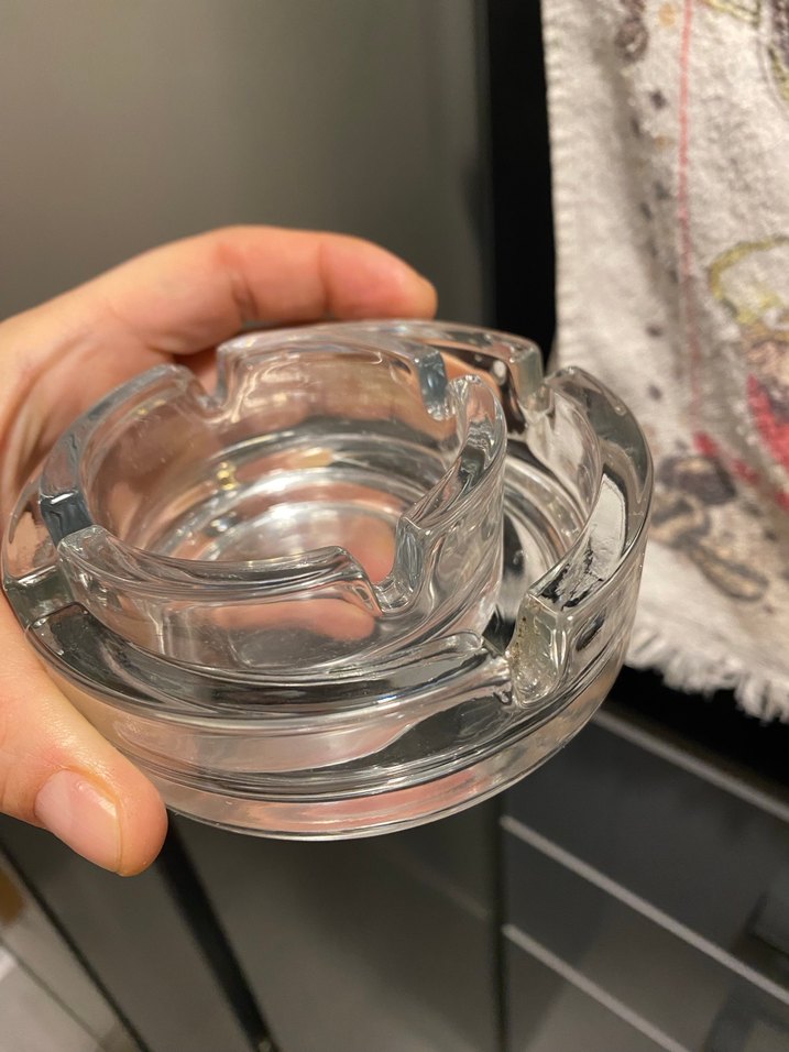 Şeffaf Cam Küllük - Görsel 4