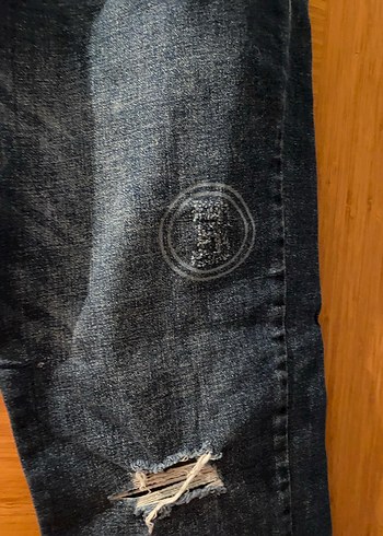 Erkek  Mavi Denim Midi Boy Kot Pantolon - Görsel 2