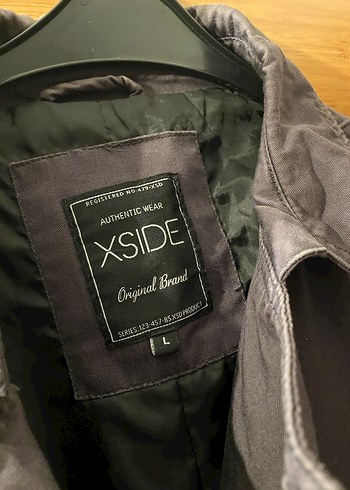 Gri Düğmeli Midi erkek Trençkot - Görsel 3