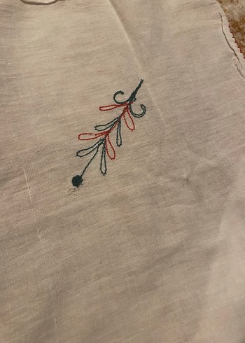 Nakışlı Bohem Beyaz Masa Örtüsü - Görsel 5