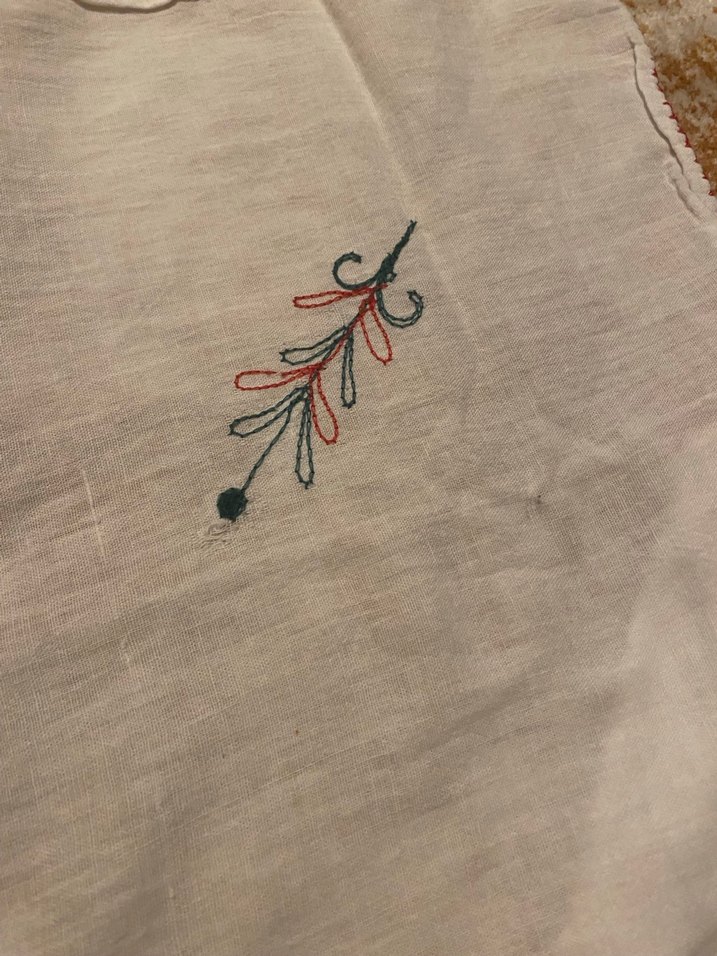 Nakışlı Bohem Beyaz Masa Örtüsü - Görsel 5