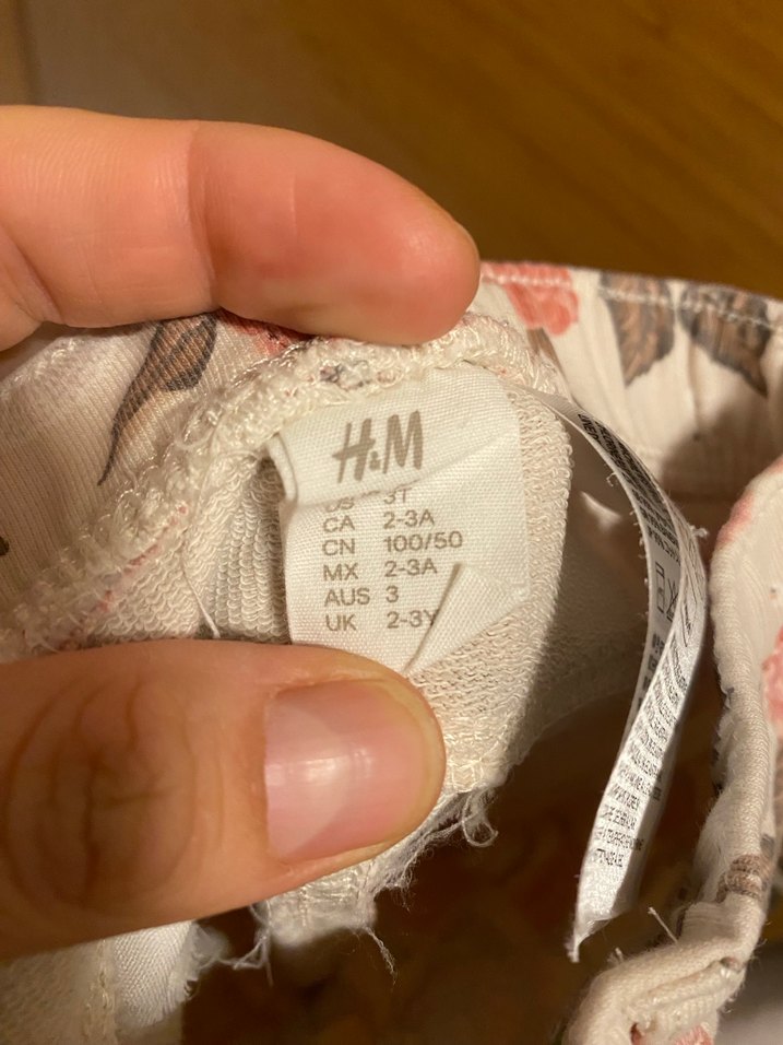 Çiçek Desenli Bej Kız Tayt - Görsel 3