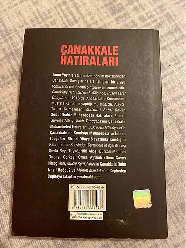  Çanakkale hatıraları