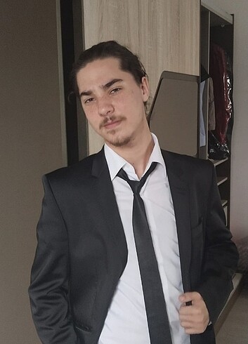 Jakarlı parlak damatlık
