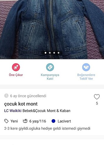 Erkek kot ceket
