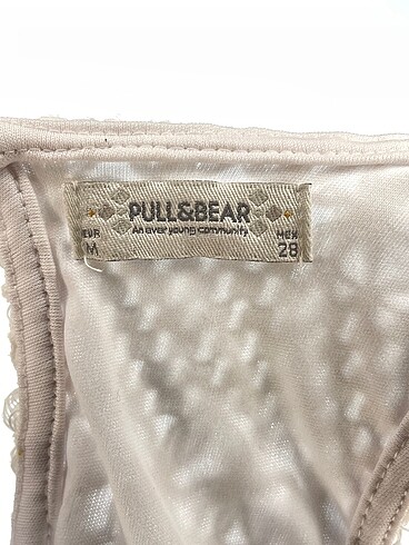 m Beden beyaz Renk Pull and Bear Kısa Elbise %70 İndirimli.