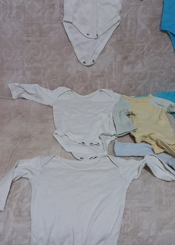 Uzun Kollu Gri Pamuk Erkek Bebek Body - Görsel 2