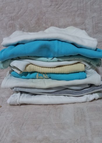 Uzun Kollu Gri Pamuk Erkek Bebek Body - Görsel 5