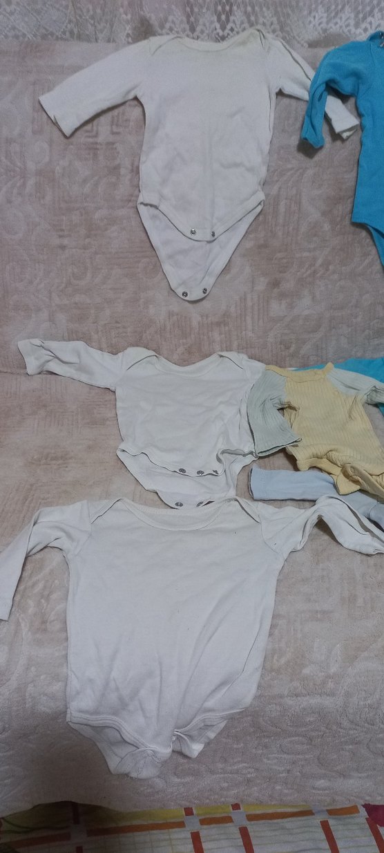 Uzun Kollu Gri Pamuk Erkek Bebek Body - Görsel 2