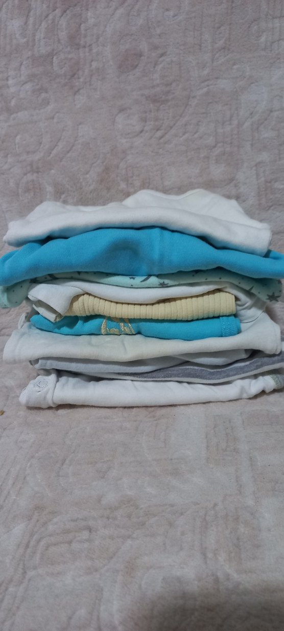 Uzun Kollu Gri Pamuk Erkek Bebek Body - Görsel 5