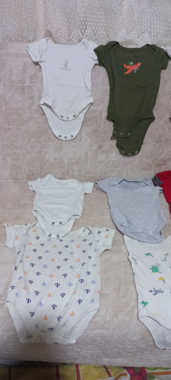 Erkek Bebek Kısa Kollu Gri Pamuk Body - Görsel 2