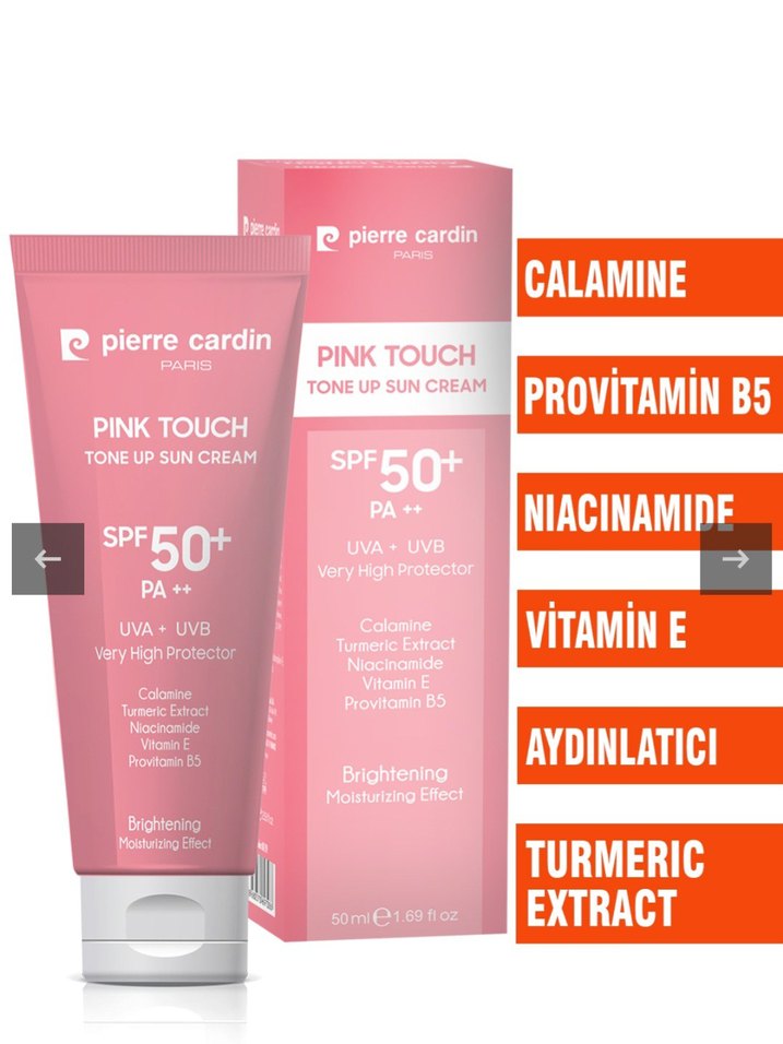 Pierre Cardin Pembe Güneş Kremi SPF50+ Ton Eşitleyici - Görsel 2