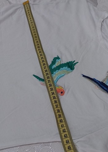 Beyaz Baskılı tisört - Görsel 3