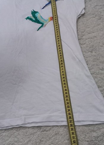 Beyaz Baskılı tisört - Görsel 2