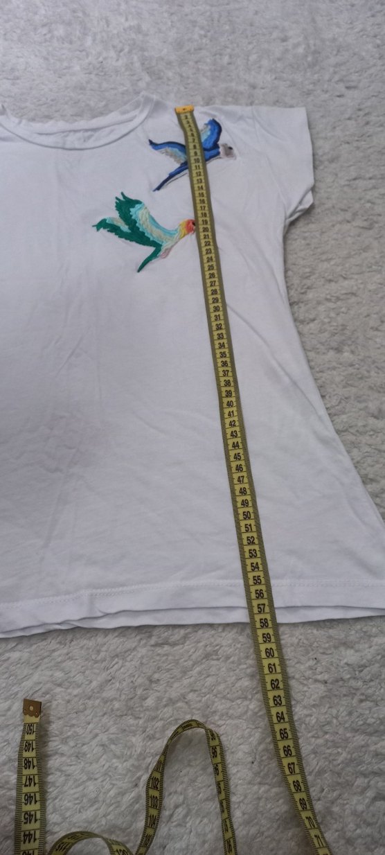 Beyaz Baskılı tisört - Görsel 2