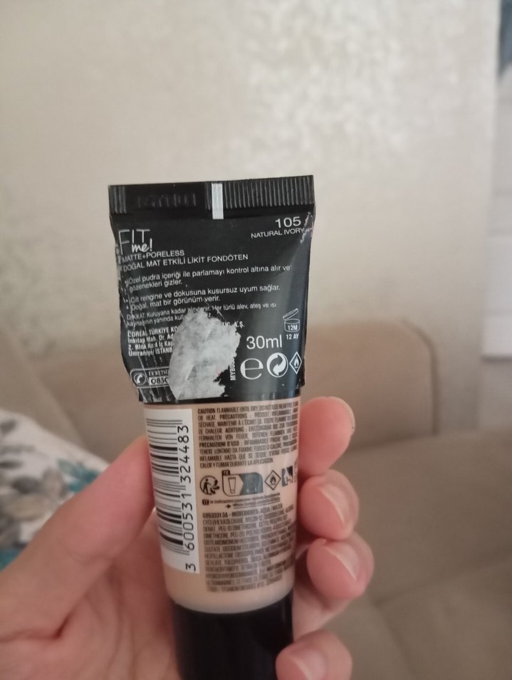 Maybelline Fit Me Matlaştırıcı Fondöten 105 Beige - Görsel 2