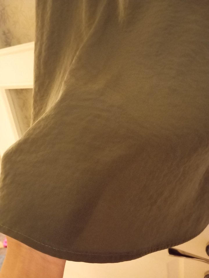 Bej Midi Kadın Etek, Salaş ve Dökümlü - Görsel 2