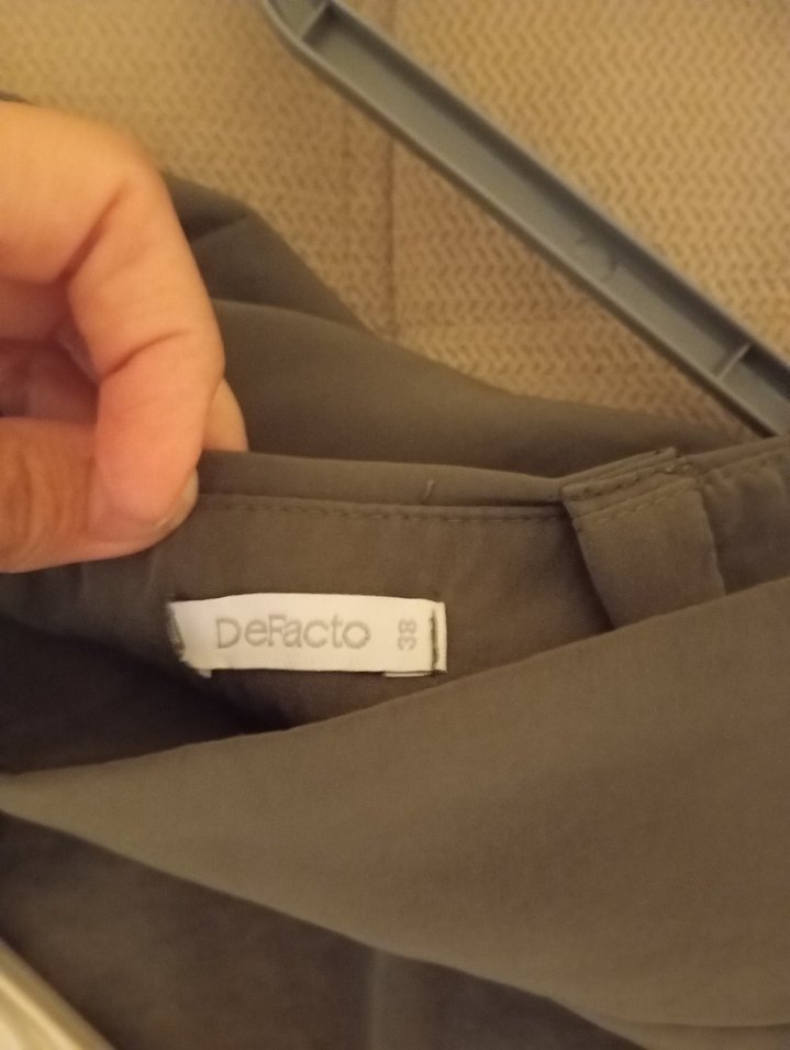 Bej Midi Kadın Etek, Salaş ve Dökümlü - Görsel 3