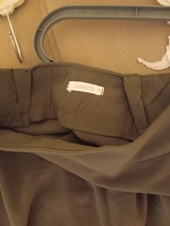 Bej Midi Kadın Etek, Salaş ve Dökümlü - Görsel 4