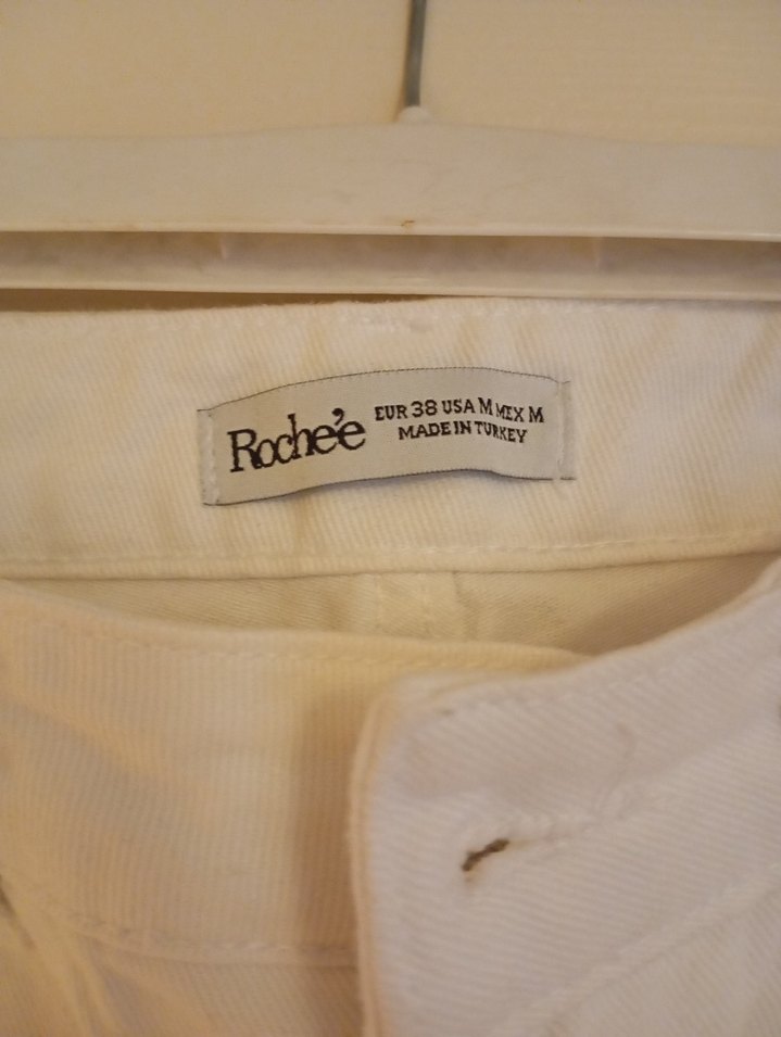 Beyaz Kadın Midi Boy Regular Fit Kot Pantolon - Görsel 2