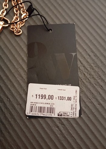 Zincir Detaylı Gri Deri Kadın Çanta - Görsel 6