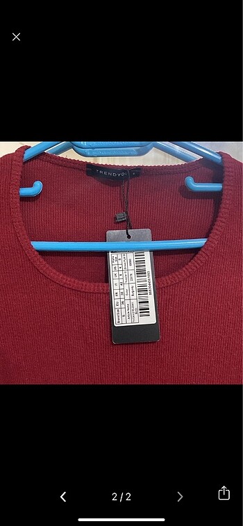 Trendyol & Milla Bordo Midi elbise