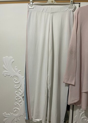 Diğer Uzun Kollu Beyaz Kadın Pijama Takımı